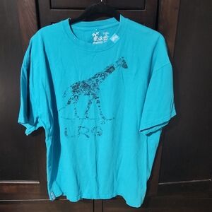 LRG Teal Cotton Tee
